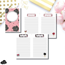 Half Letter Rings Size | Notes & Lists Bundle Printable Inserts ©