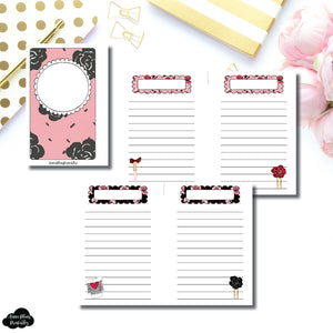 Pocket Rings Size | Notes & Lists Bundle Printable Inserts ©