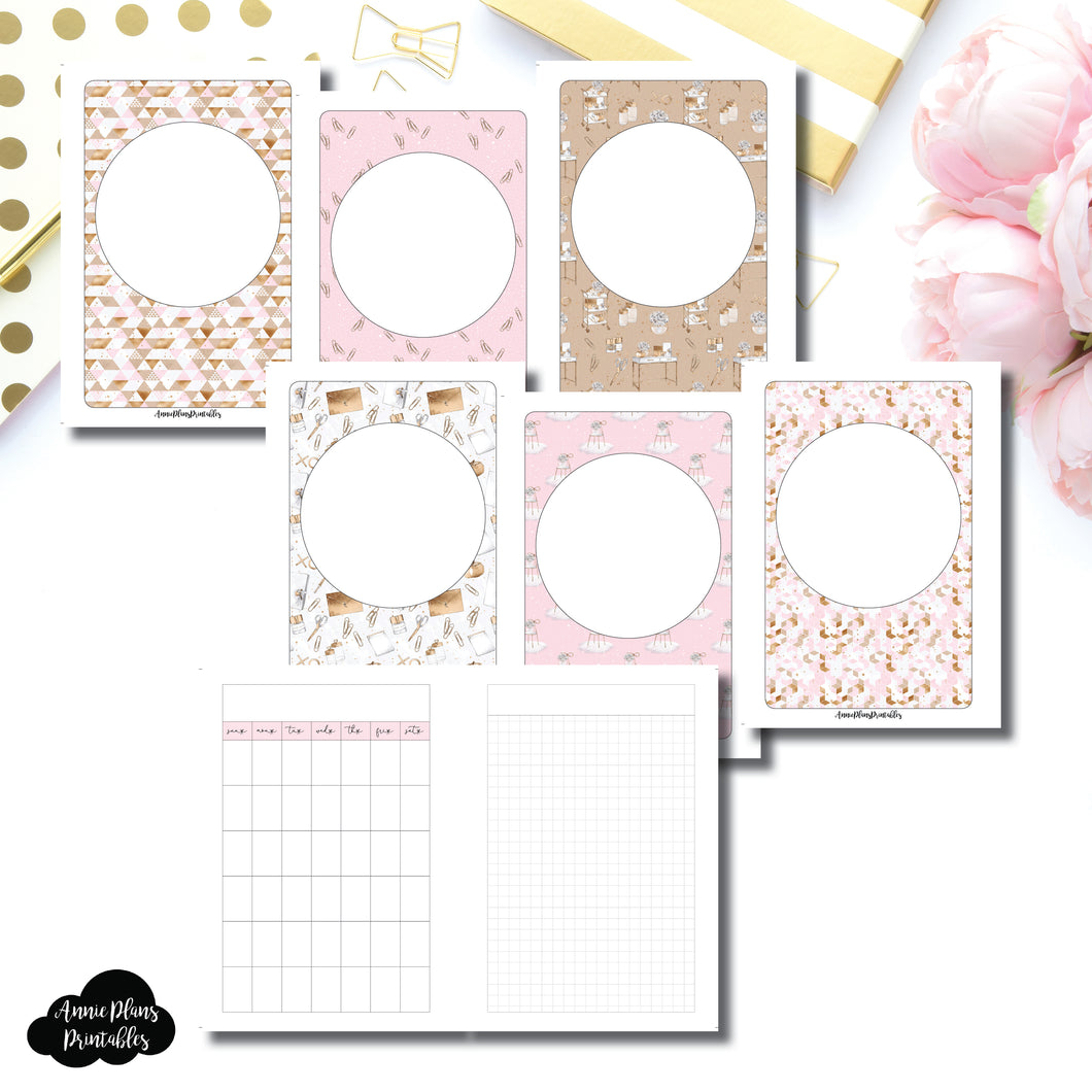 B6 Rings Size | Undated Monthly Memory Keeping Printable Insert ©