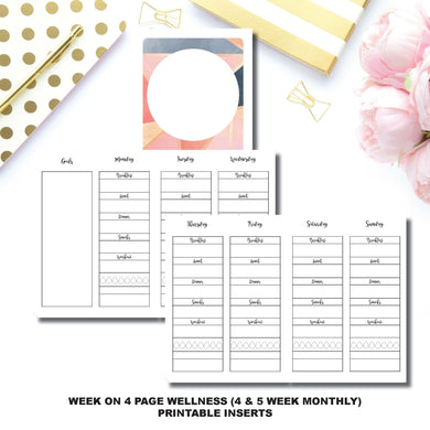 Passport TN Size | Wellness Tracker Printable Insert ©