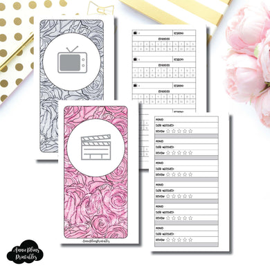 PERSONAL RINGS Size | TV & Movie Tracker Bundle Printable Insert ©