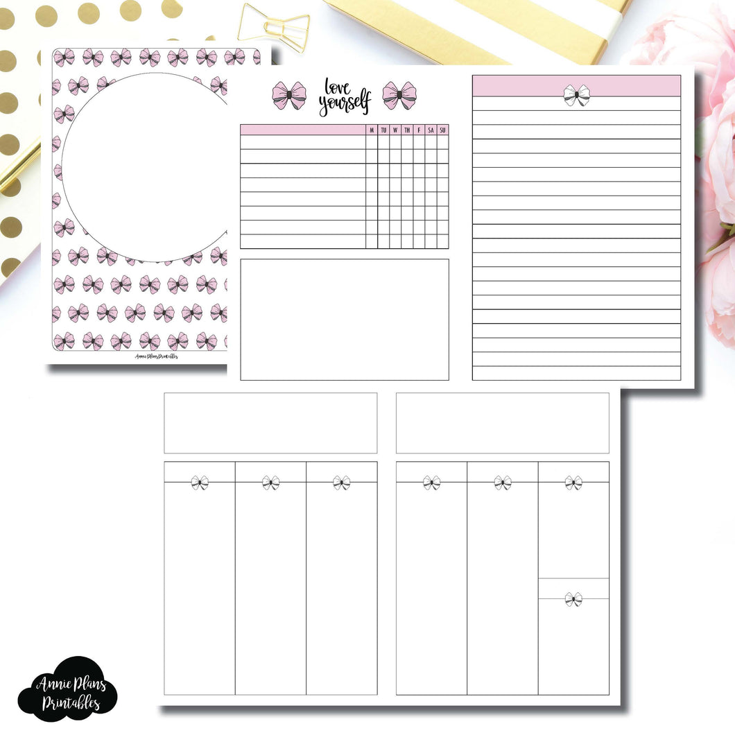 B6 Rings Size | Undated Week on 2 Weeks Shell's Scribbles Collaboration Printable Insert ©