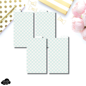 Personal Ring Dividers | Luxe Mint 4 Top Tab Printable Dividers