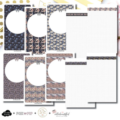 Half Letter Rings Size | Blank Covers + Undated Grid Collaboration Printable Insert ©