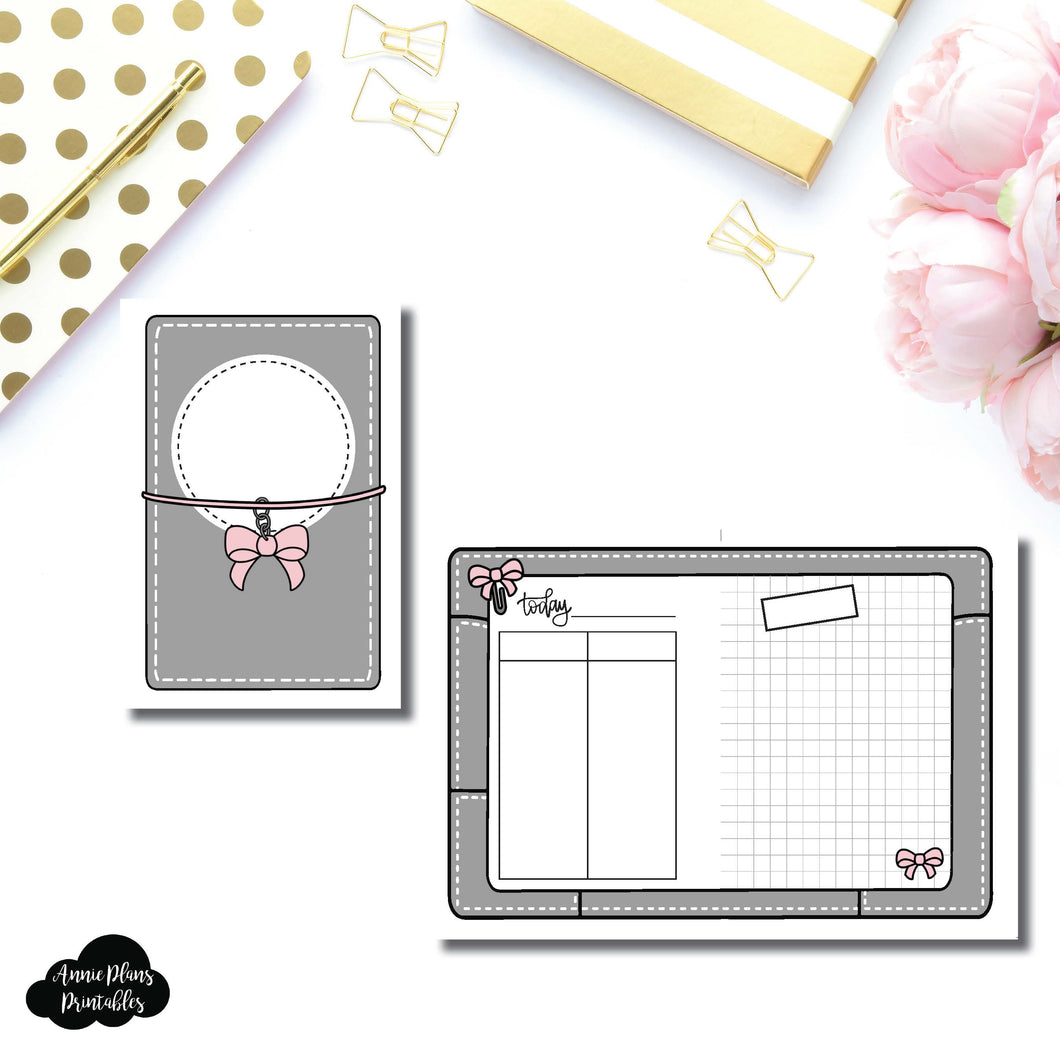 A6 Rings Size | Day on 2 Page Fox & Pip Collaboration Printable Insert ©