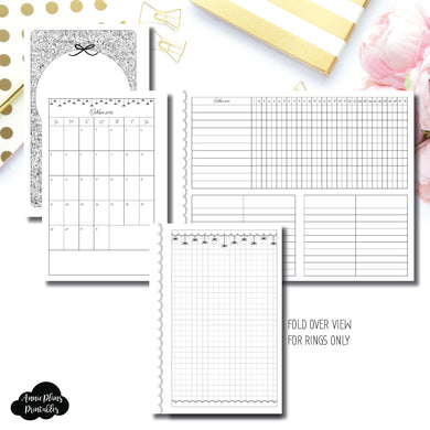 Mini HP Size | 15 Month (OCT 2018 - DEC 2019) + Tracker Fold Over EllePlan Collaboration Printable Insert ©