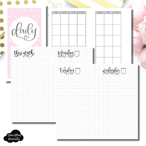 Personal Rings Size | SeeAmyDraw Undated Daily Grid Collaboration Printable Insert ©