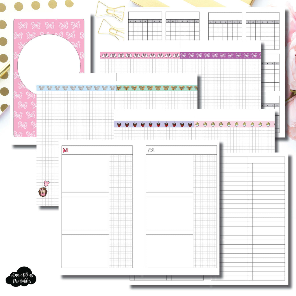 Half Letter Rings Size | Magical Plans Collaboration Printable Insert ...
