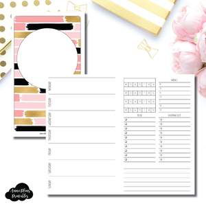 Mini HP Size | Undated Week on 2 Page with Trackers Printable Insert ©