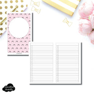 B6 Slim TN Size | Bow List Printable Insert ©