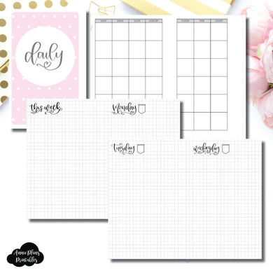 Mini HP Size | SeeAmyDraw Undated Daily Grid Collaboration Printable Insert ©