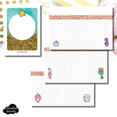 Micro TN Size | MommyLhey Designs Collaboration Plain Grid Printable Insert ©
