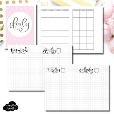 Passport TN Size | SeeAmyDraw Undated Daily Grid Collaboration Printable Insert ©