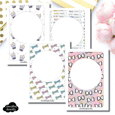 A6 Rings Size | Blank Printable Covers for Inserts ©