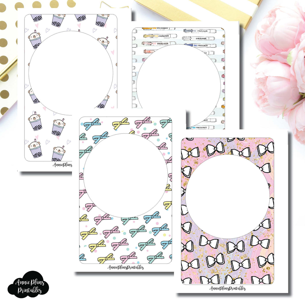 A6 Rings Size | Blank Printable Covers for Inserts ©