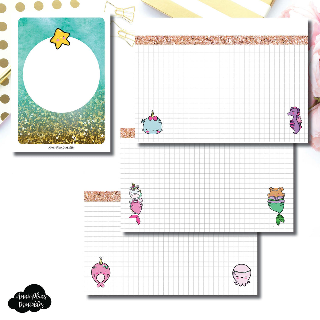 Passport TN Size | MommyLhey Designs Collaboration Plain Grid Printable Insert ©