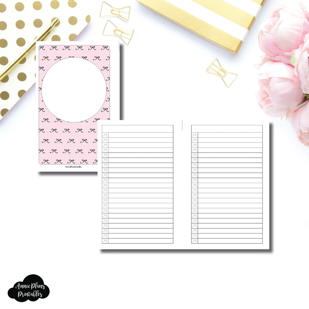 Mini HP Size | Bow List Printable Insert ©