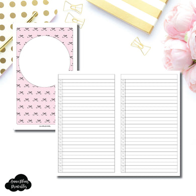 Cahier TN Size | Bow List Printable Insert ©