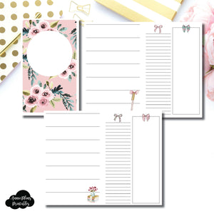 CAHIER TN Size | Undated Horizontal Week on 2 Page Collaboration Printable Insert ©