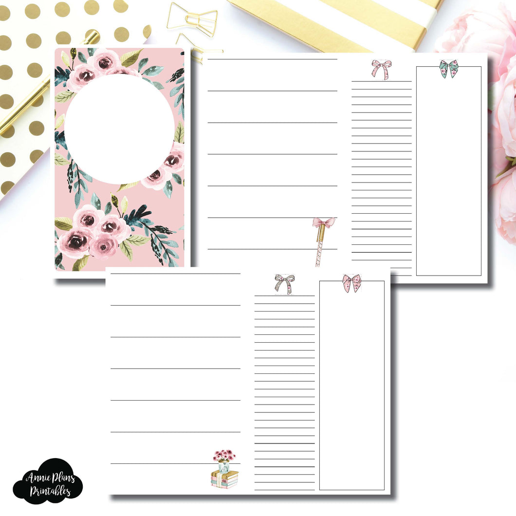 CAHIER TN Size | Undated Horizontal Week on 2 Page Collaboration Printable Insert ©