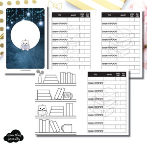 A6 Rings Size | SpotDrop Collaboration Reading Book Log Printable Insert ©