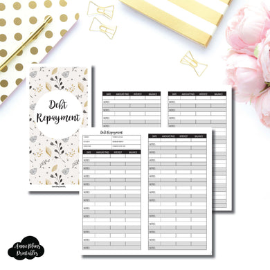 Standard TN Size | Debt Repayment TN Printable Insert ©