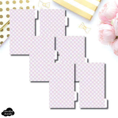 Personal Ring Dividers | Luxe Lilac 6 Side Tab Printable Dividers