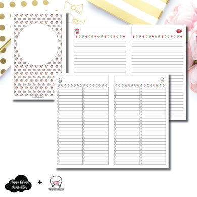 Cahier TN Size | TheCoffeeMonsterzCo Collaboration Holiday Notes & Lists Printable Insert ©