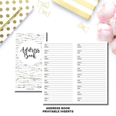 Personal TN SIZE | Address Book Printable Insert ©