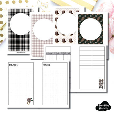 Pocket Rings Size | COZY Undated Daily Printable Insert ©