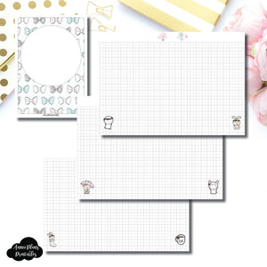 B6 TN Size | theCoffeeMonsterzco & Sparkly Paper Co Collab Grid Printable Insert ©