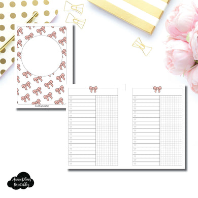 A6 Rings Size | Fox & Pip Collaboration: List + Grid Column Printable Insert ©