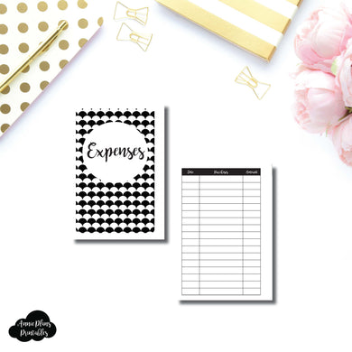 A6 Rings Size | Basic Expense Tracker Printable Insert ©