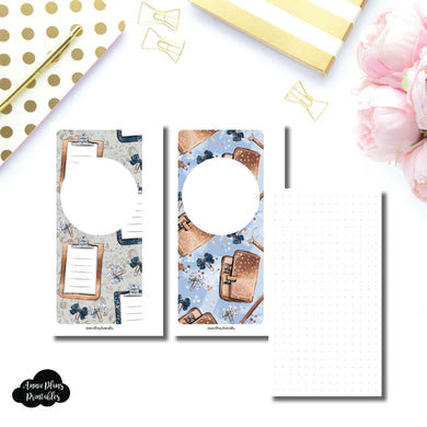 Personal Rings Sized | Plain Dot Grid Printable Insert ©