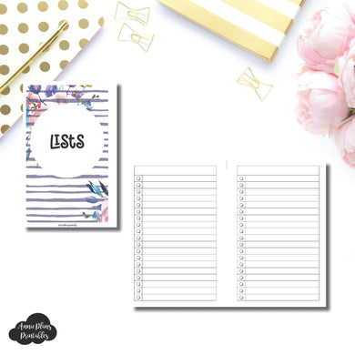 Mini HP SIZE | Lists Printable Insert ©