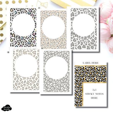 Mini HP Size | Wild Neutral Blank Covers + Sticky Note Dashboard Printable