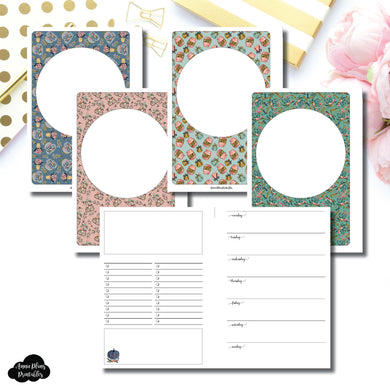 Personal Wide Rings Size | Blank Covers + Undated Week on 2 Page Collaboration Printable Insert ©