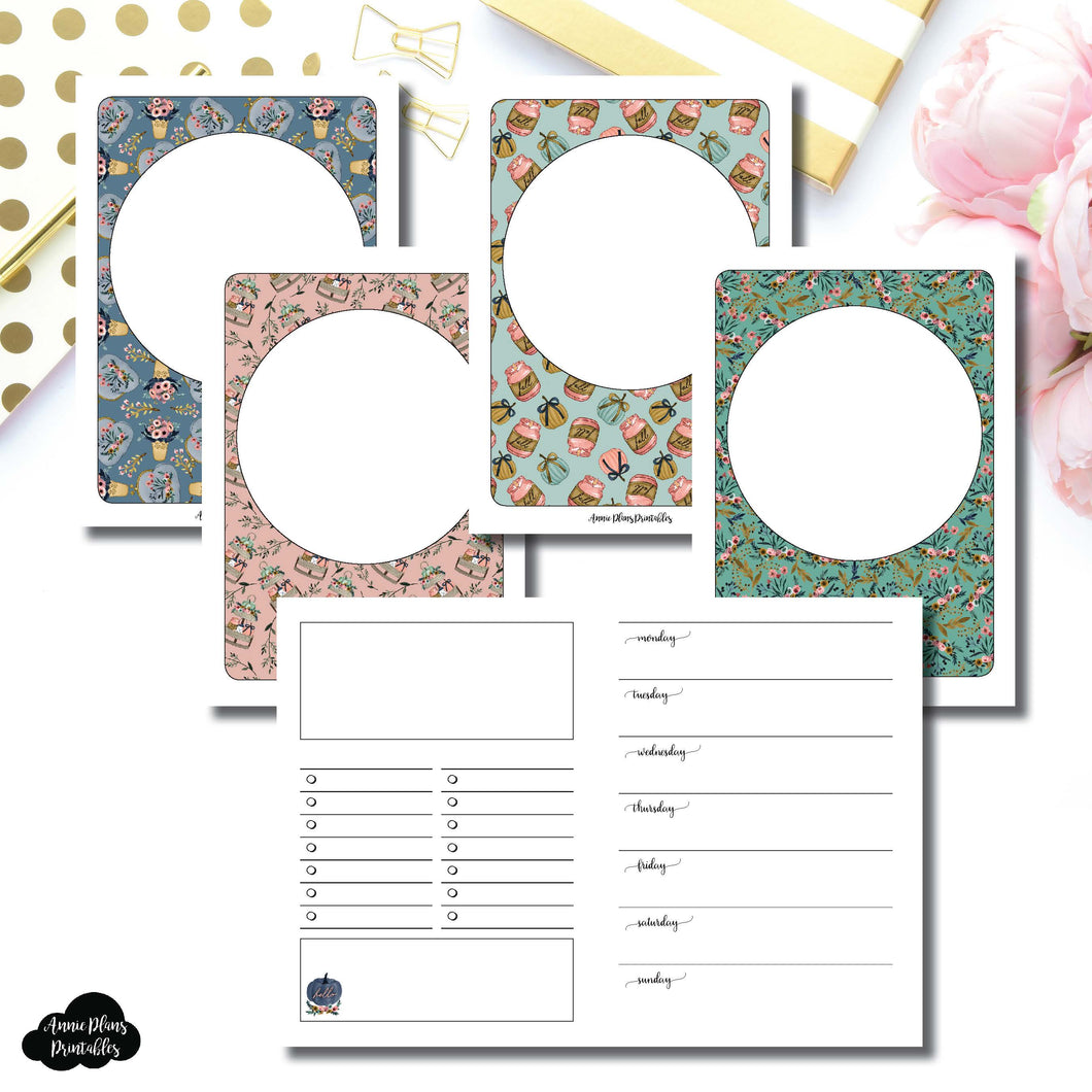 Passport TN Size | Blank Covers + Undated Week on 2 Page Collaboration Printable Insert ©
