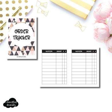 Micro TN SIZE | Basic Order Tracker Printable Insert ©