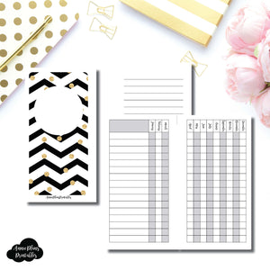 Personal Rings Size | 12 Month Checklist Tracker Printable Insert ©