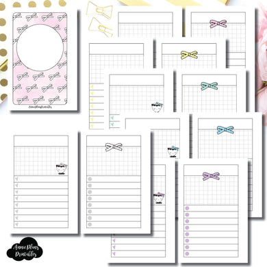 Pocket Rings Size | Undated Day on a Page or Project HappieScrappie Collaboration Printable Insert ©