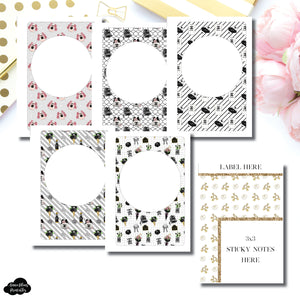 A6 Rings Size | Fashionista Blank Covers + Sticky Note Dashboard Printable