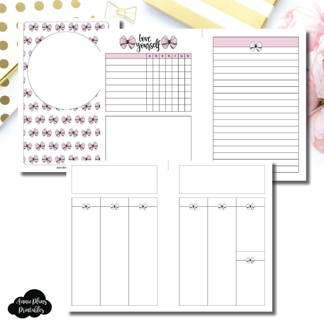 Mini HP Size | Undated Week on 2 Weeks Shell's Scribbles Collaboration Printable Insert ©