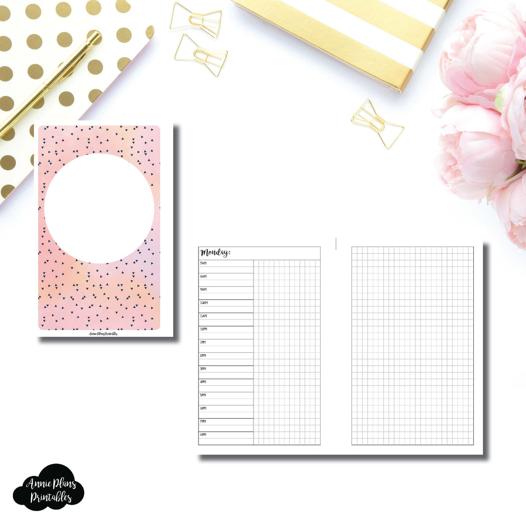Mini HP Size | UNDATED Day on 2 Pages Printable Insert ©