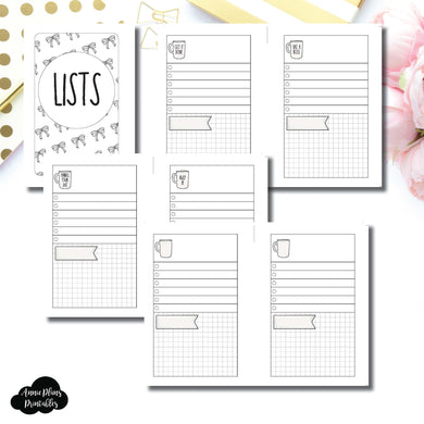 POCKET RINGS SIZE | Single Column Lists Printable Insert ©