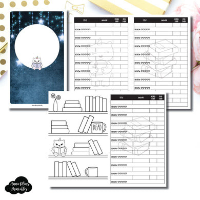 Cahier TN Size | SpotDrop Collaboration Reading Book Log Printable Insert ©