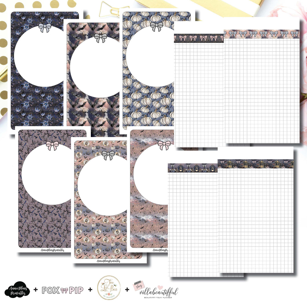 B6 SLIM TN Size | Blank Covers + Undated Grid Collaboration Printable Insert ©