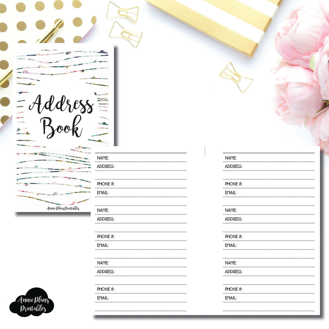 Pocket Rings SIZE | Address Book Printable Insert ©