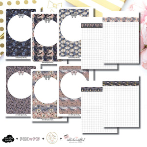 A6 Rings Size | Blank Covers + Undated Grid Collaboration Printable Insert ©