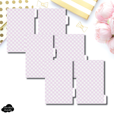 FC Ring Dividers | Luxe Lilac 6 Side Tab Printable Dividers